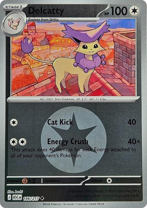Delcatty (Energy Symbol Pattern) (166/217) (ASC)